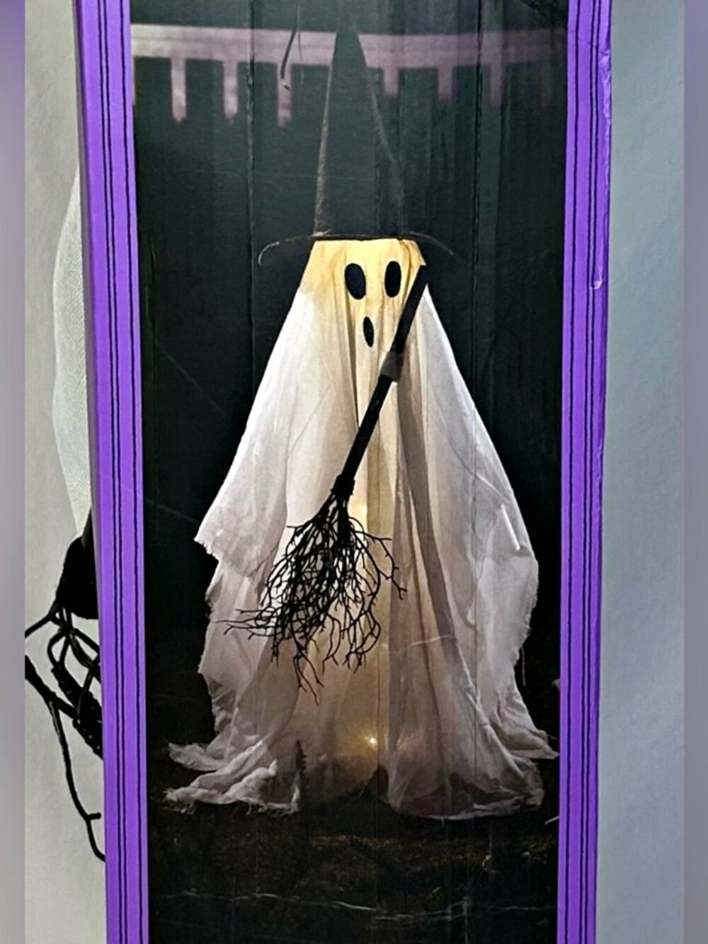 Martha Stewart 3.6 ft Standing/Hanging LED Lighted Ghost Halloween Decor NIB